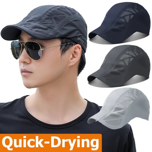 Quick-Drying Mesh Sun Hats for Summer Sports