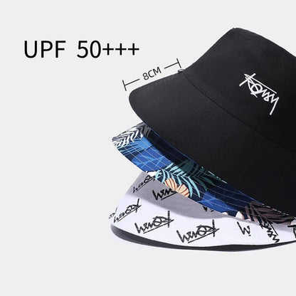 Reversible Big Head Bucket Hat for Summer