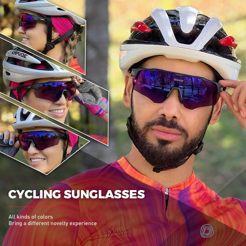 Lunettes de soleil de cyclisme polarisées photochromiques UV400 - Protection pour hommes et femmes