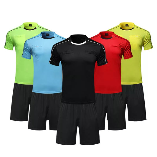 Multi-Color Football Referee Shirt Sets for Men