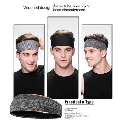 Elastic Sweatband Headband for Men and Women for All Sports