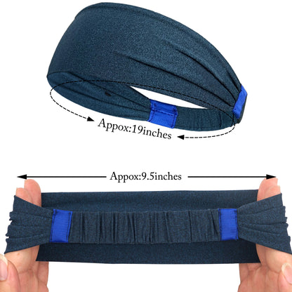 Soft Elastic Tennis Sports Headbands for Gym & Yoga