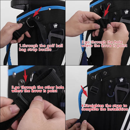 Adjustable Double Shoulder Golf Bag Strap