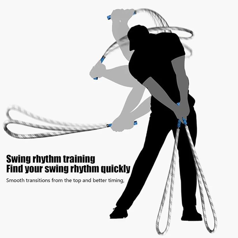 Aide au swing de golf - Corde d'entraînement portable pour débutants et amateurs de golf