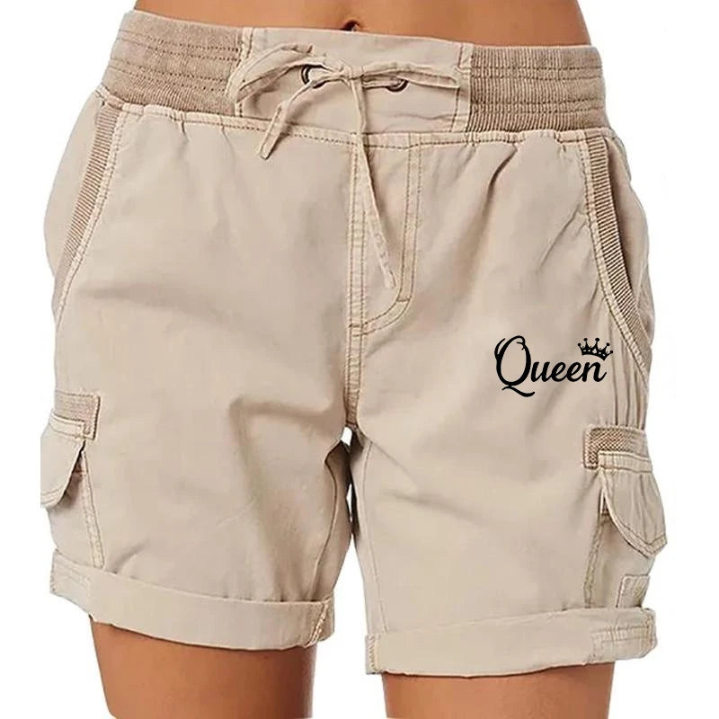 Short de golf extensible imprimé pour femme