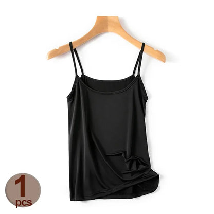 Spaghetti Strap Padded Comfort Camisole Tops