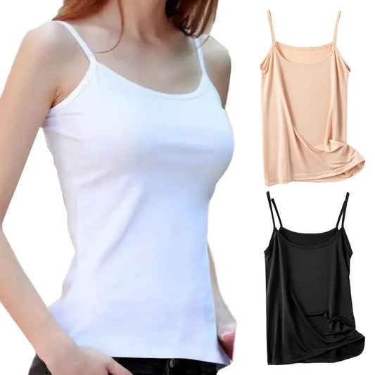 Spaghetti Strap Padded Comfort Camisole Tops