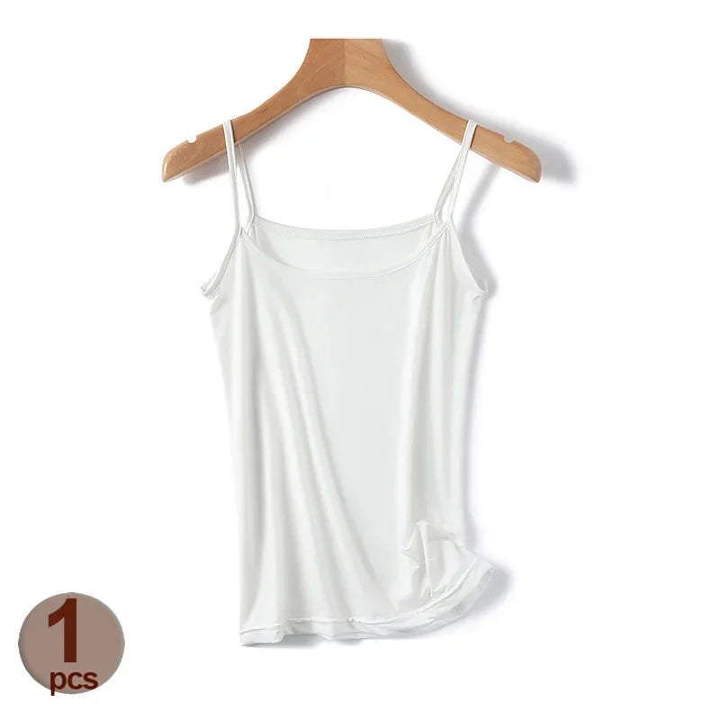 Spaghetti Strap Padded Comfort Camisole Tops