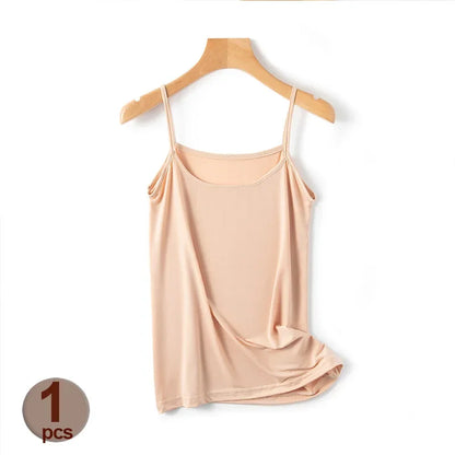 Spaghetti Strap Padded Comfort Camisole Tops