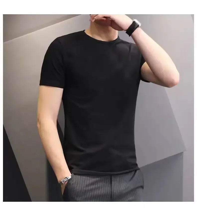Trendy Casual Loose Round Neck T-Shirts for Men