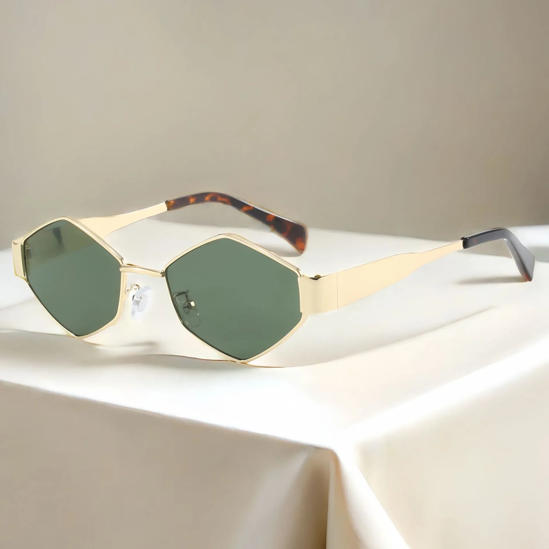 Unique Polygon Small Frame Eyewear Shades Sunglasses