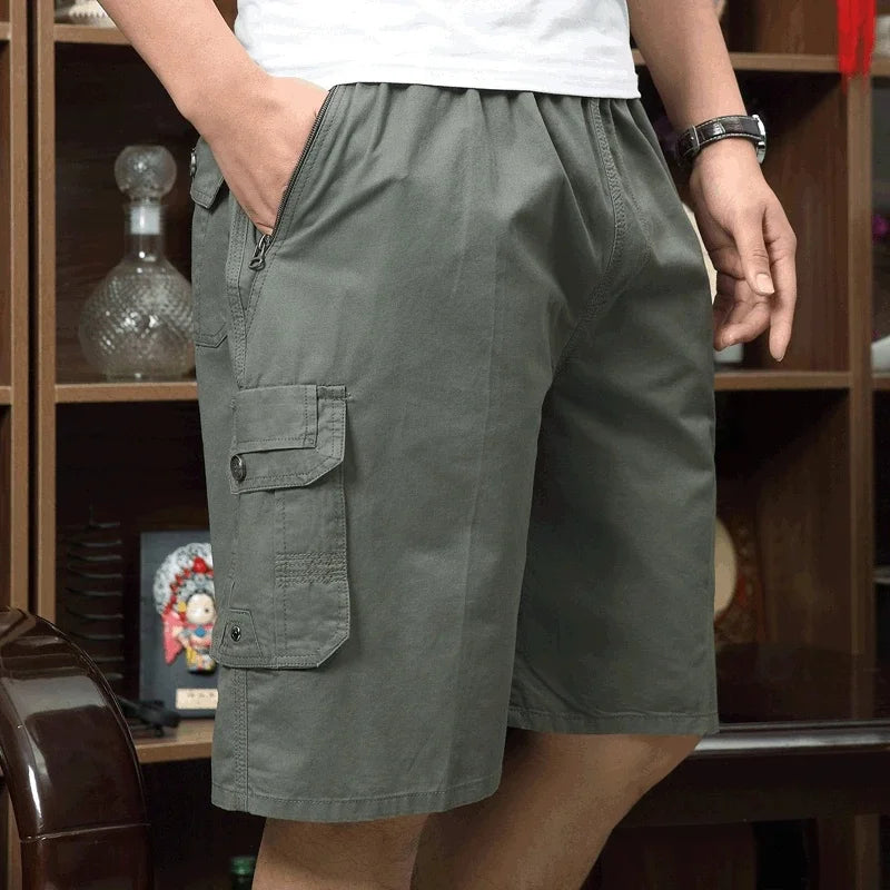 Vintage Style Cargo Shorts for Men