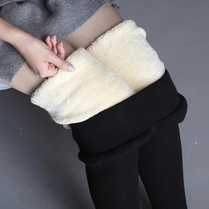 Women's Fleece High Waist Elastic Thermal Legging