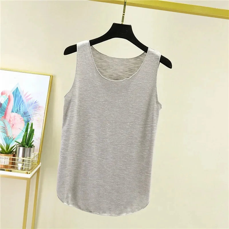 Women's Loose Sleeveless Cotton Tank Top
