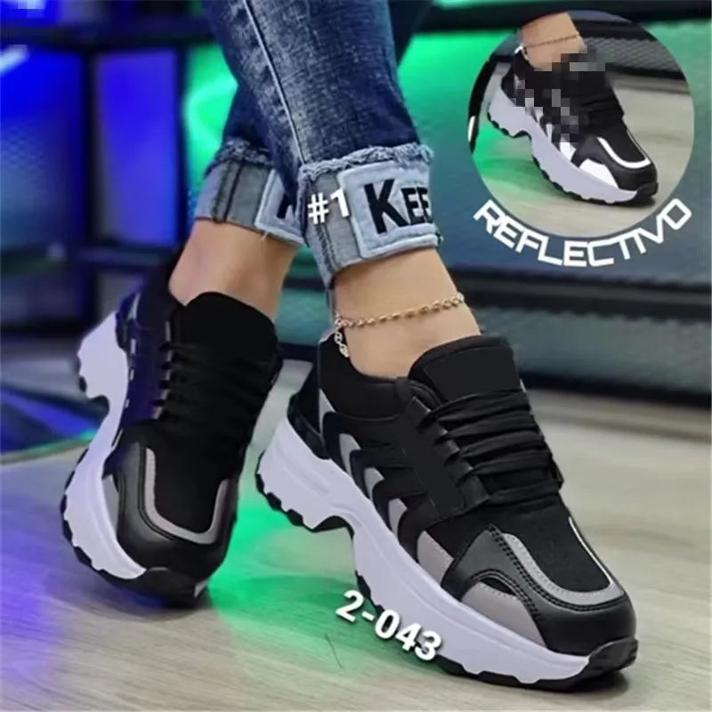 Women Vulcanized Platform Casual Sports Shoes