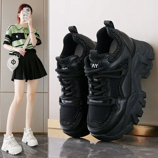 Women's Breathable Mesh Dad Sports Sneakers