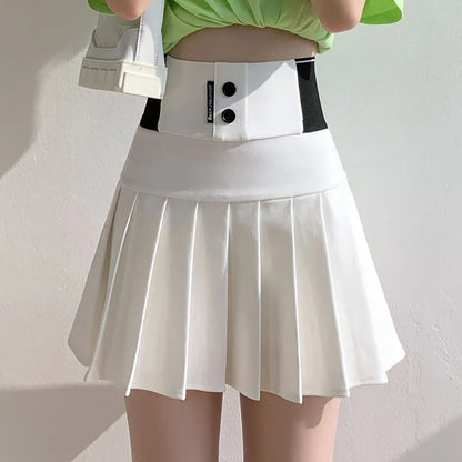 Women's High Waist Golf Tennis Pleated Skirts