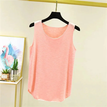Women's Loose Sleeveless Cotton Tank Top