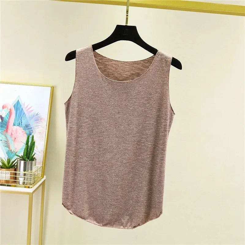 Women's Loose Sleeveless Cotton Tank Top
