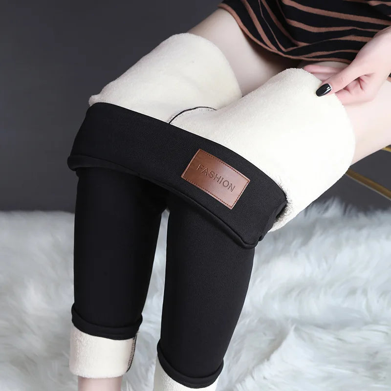 Women's Fleece High Waist Elastic Thermal Legging